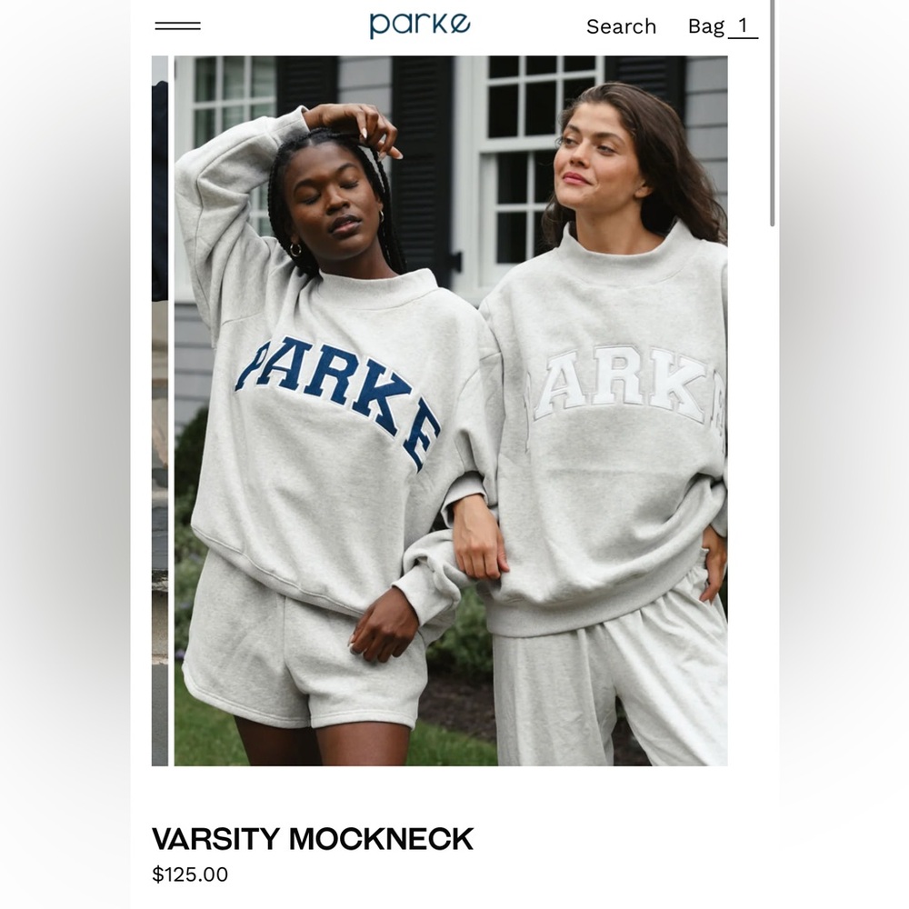 ISO Parke Varsity Mockneck in size L/XL